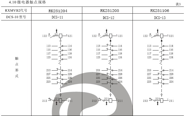 DCS-11雙位置繼電器結(jié)構(gòu)，外形尺寸及安裝開孔圖。